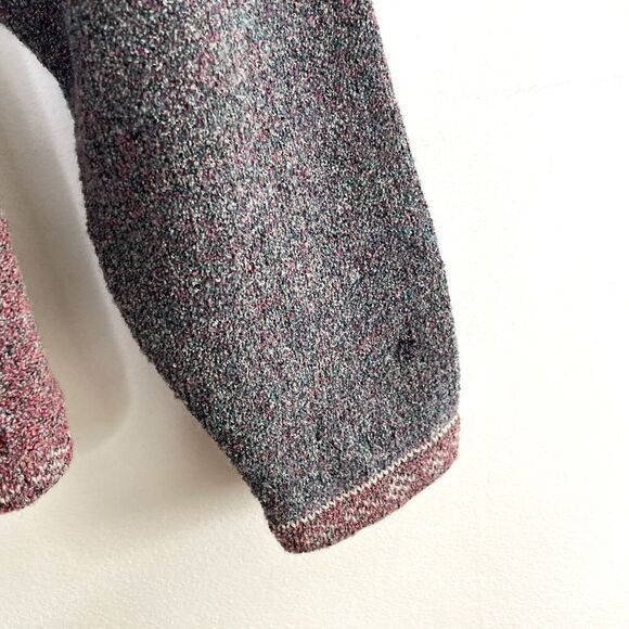 Iva Knight Made Scotland Handframed Knitwear Cardigan Sweater Marled Sz M - Picture 5 of 10